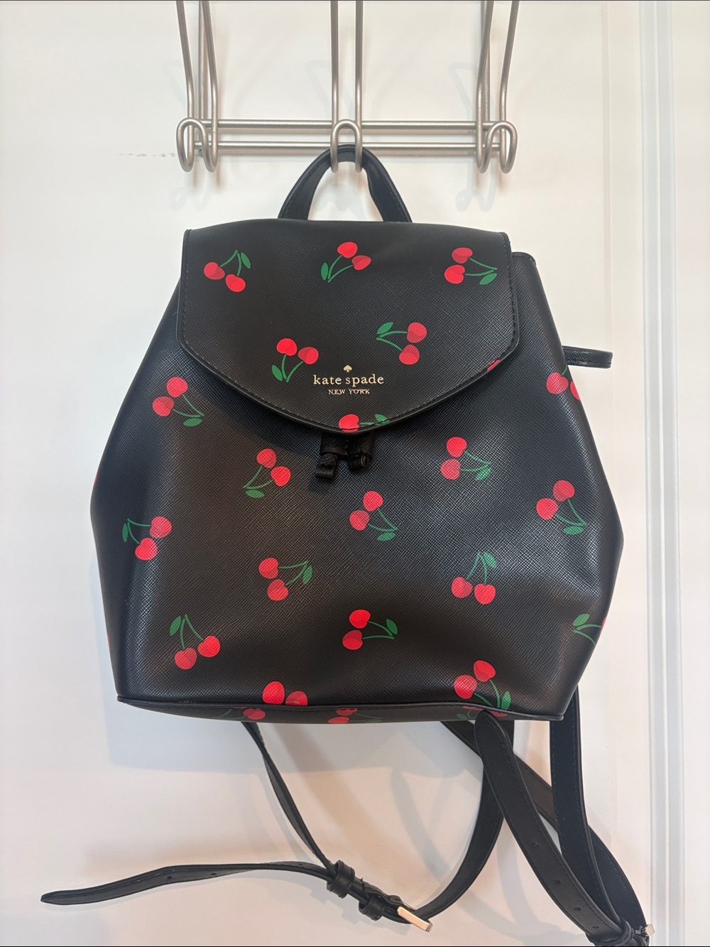 kate spade Black Cherry Print Backpack